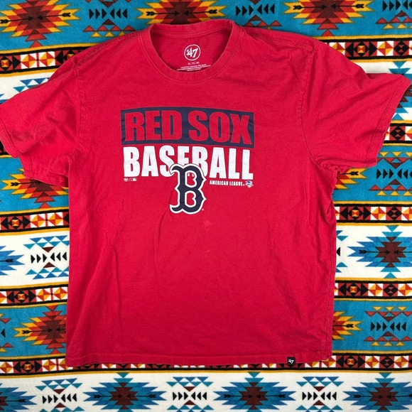 47 Brand Red Sox Baseball‎ Graphic T-Shirt MLB Mens XL - Picture 1 of 7